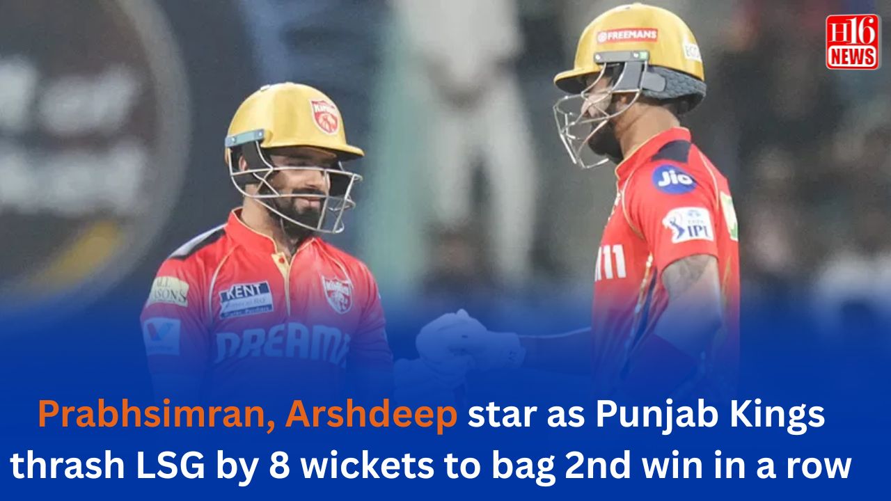 Prabhsimran, Arshdeep star as Punjab Kings thrash LSG by 8 wickets to bag 2nd win in a row